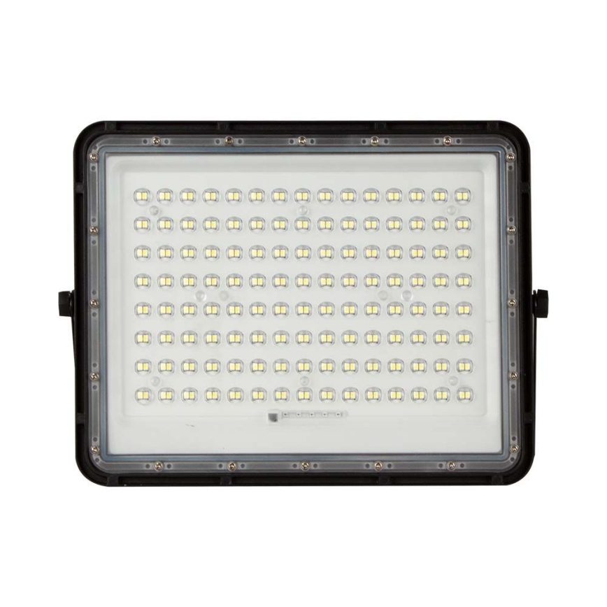 LED Venkovní solární reflektor LED/20W/3,2V 6400K černá IP65 16000 mAh + dálkové ovládání
