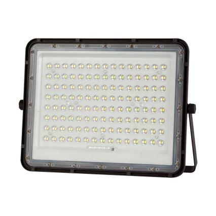 LED Venkovní solární reflektor LED/20W/3,2V 6400K černá IP65 16000 mAh + dálkové ovládání