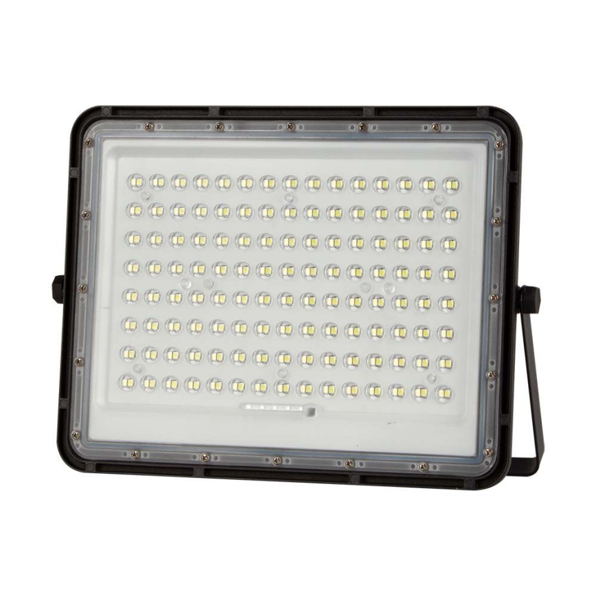 LED Venkovní solární reflektor LED/20W/3,2V 6400K černá IP65 16000 mAh + dálkové ovládání