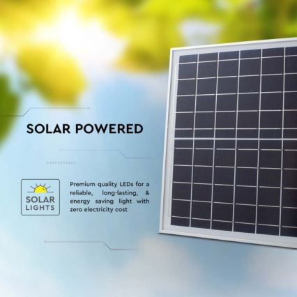 LED Venkovní solární reflektor LED/20W/3,2V IP65 4000K 20000 mAh + dálkové ovládání