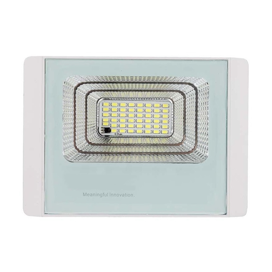 LED Venkovní solární reflektor LED/20W/3,2V IP65 6400K + dálkové ovládání