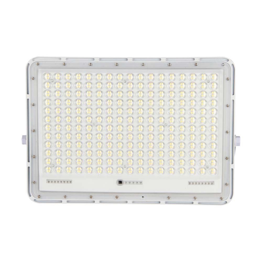 LED Venkovní solární reflektor LED/30W/3,2V 4000K bílá IP65 + dálkové ovládání