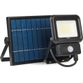 LED Venkovní solární reflektor se senzorem LED/20W/3,7V 6500K IP65 4400 mAh