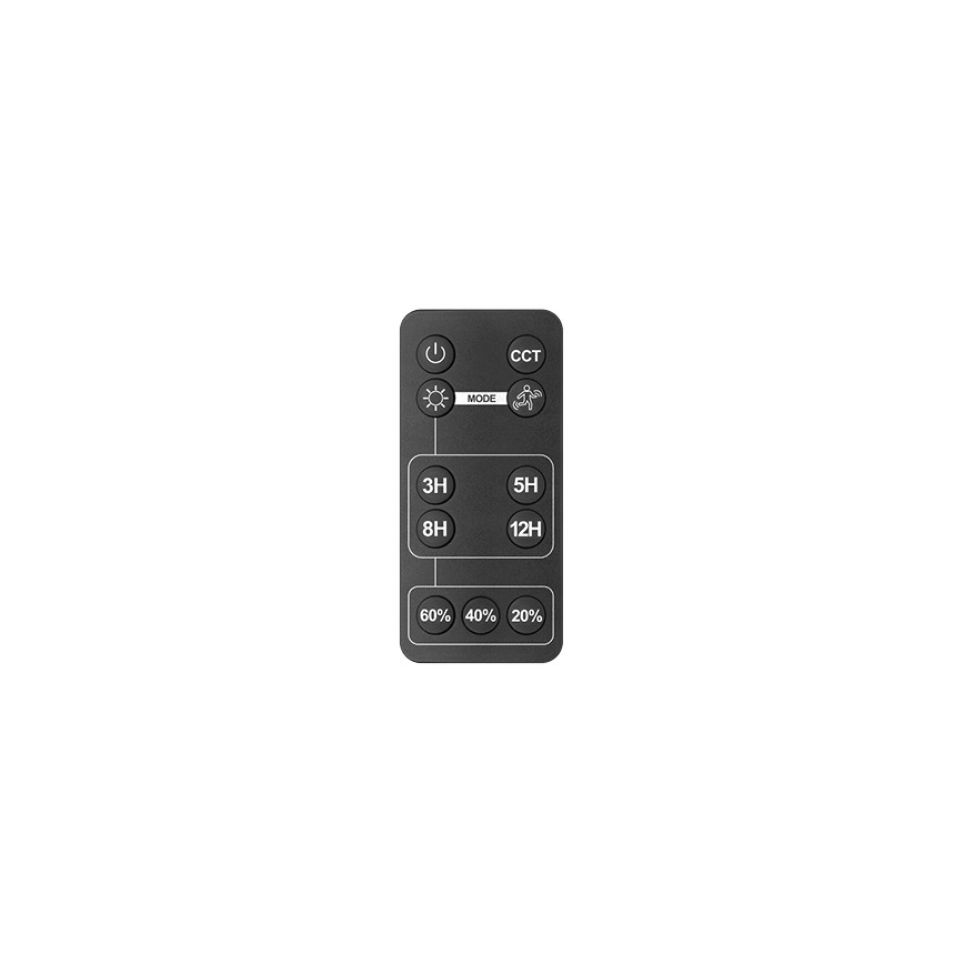 LED Venkovní solární reflektor se senzorem LED/30W/6,4V IP65 3000/4000K + dálkové ovládání