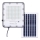 LED Venkovní stmívatelný solární reflektor LED/50W/3,2V 4500K IP65 černá + dálkové ovládání