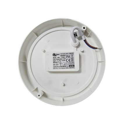 LED Venkovní stropní svítidlo LED/15W/230V 4200K pr. 15,5 cm IP64 bílá