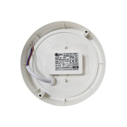 LED Venkovní stropní svítidlo LED/8W/230V 4200K pr. 14 cm IP64 bílá