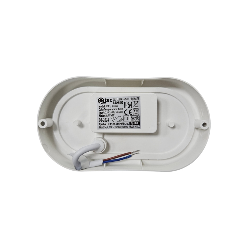 LED Venkovní stropní svítidlo LED/8W/230V 4200K pr. 14 cm IP64 bílá