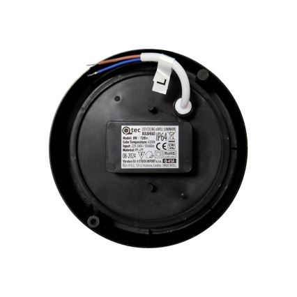 LED Venkovní stropní svítidlo LED/8W/230V 4200K pr. 14 cm IP64 černá