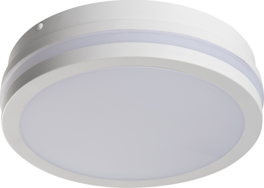 LED Venkovní stropní svítidlo se senzorem pohybu BENO LED/12/18W/230V 3000/3500/4000K IP65 bílá kulatý