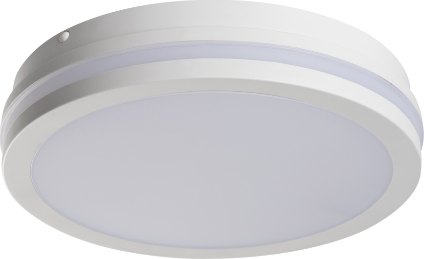 LED Venkovní stropní svítidlo se senzorem pohybu BENO LED/24/30W/230V 3000/3500/4000K IP65 bílá kulatý
