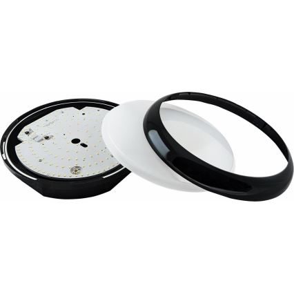 LED Stmívatelné venkovní stropní svítidlo STROPY LED/12/15/18/22W/230V 3000/4000/6000K IP65 černá