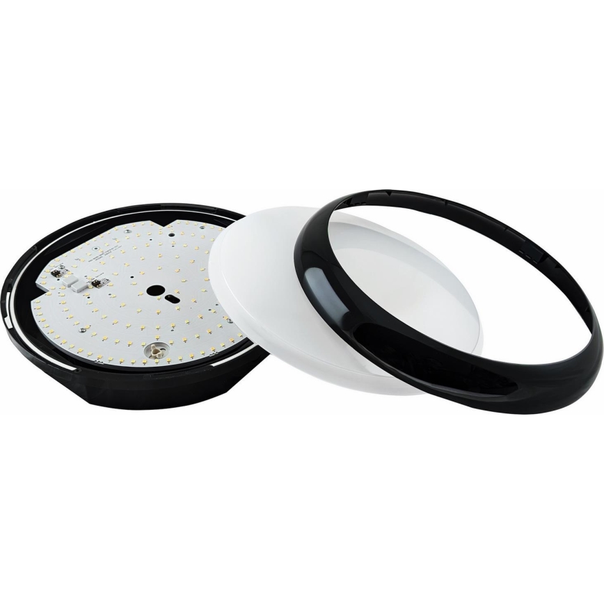 LED Stmívatelné venkovní stropní svítidlo STROPY LED/12/15/18/22W/230V 3000/4000/6000K IP65 černá