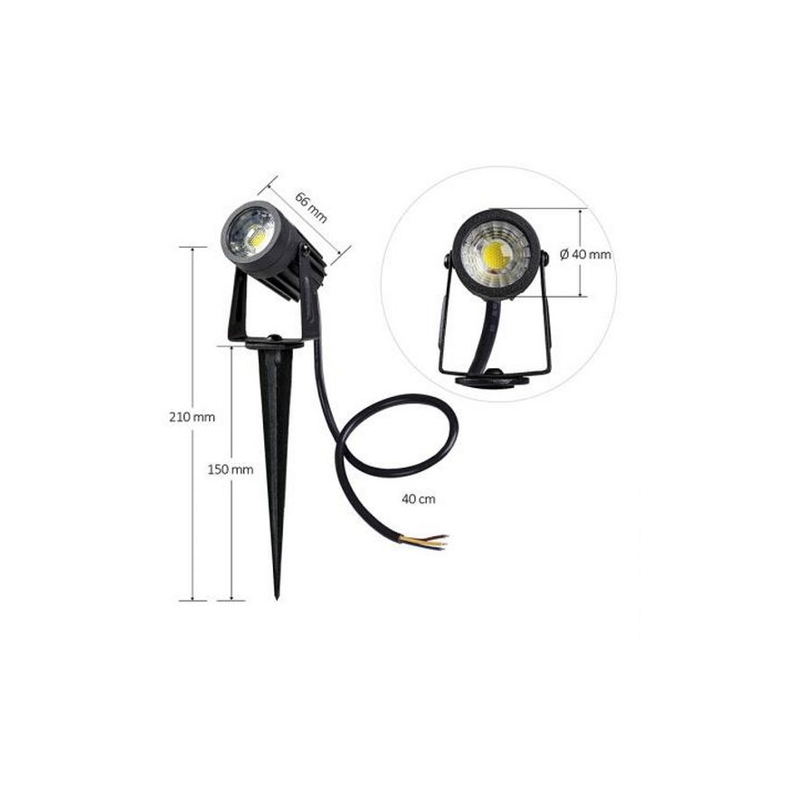 LED Venkovní svítidlo LED/3W/230V 4000K IP67 černá