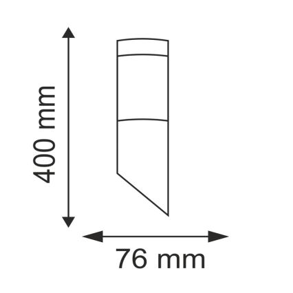 LED Venkovní svítidlo LIVIA 1xE27/7W/230V 4000K IP44