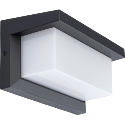 LED Venkovní nástěnné svítidlo s žárovkou se senzorem soumraku NEELY 1xE27/9W/230V IP54 antracit