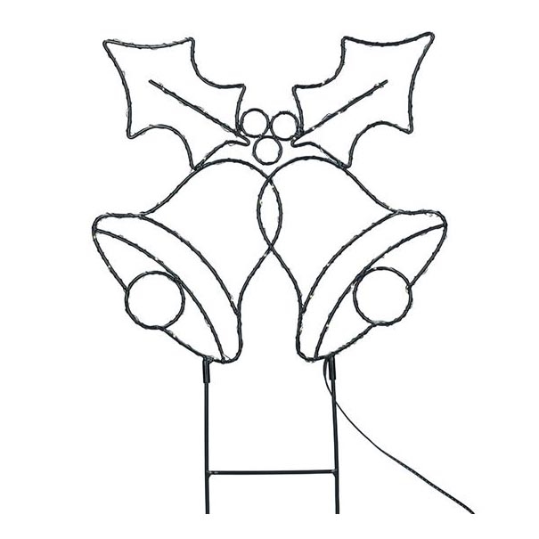 LED Venkovní vánoční dekorace 100xLED/3xAA IP44 teplá bílá zvonky