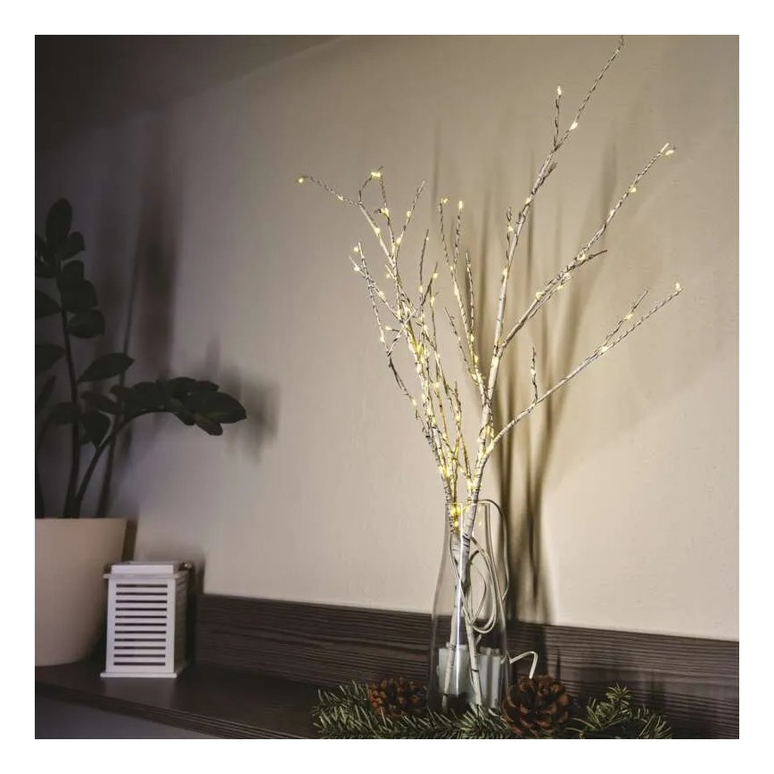 LED Venkovní vánoční dekorace 100xLED/3xAA teplá bílá IP44