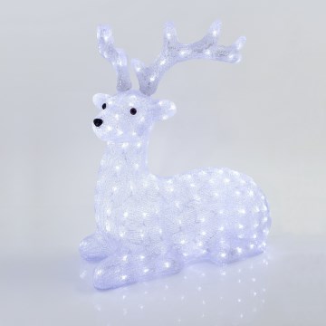 LED Venkovní vánoční dekorace 200xLED/6W/230V IP44 studená bílá jelen