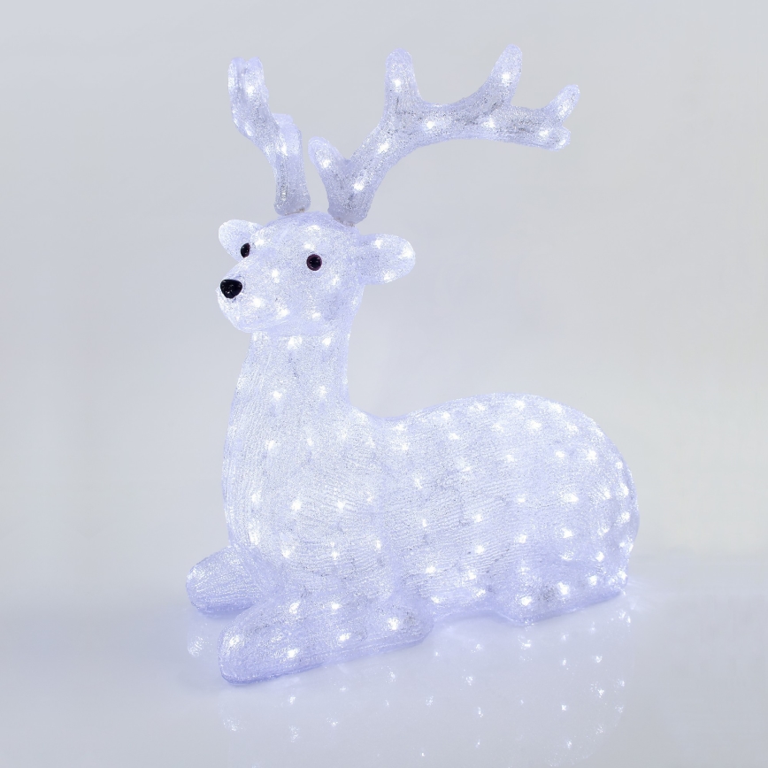 LED Venkovní vánoční dekorace 200xLED/6W/230V IP44 studená bílá jelen