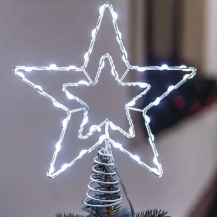 LED Venkovní vánoční dekorace 30xLED/4W/30V IP44 studená bílá