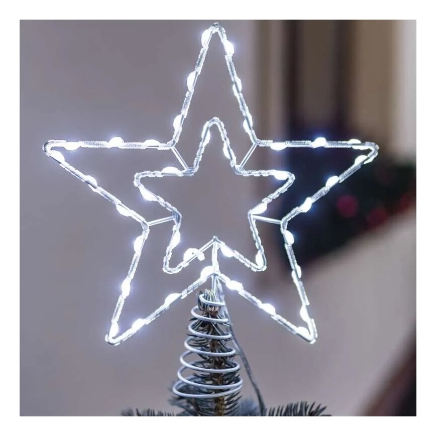 LED Venkovní vánoční dekorace 30xLED/4W/30V IP44 studená bílá