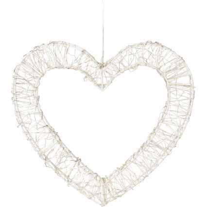 LED Venkovní vánoční dekorace 500xLED/6W/230V 36 cm IP44 teplá bílá srdce/bílá