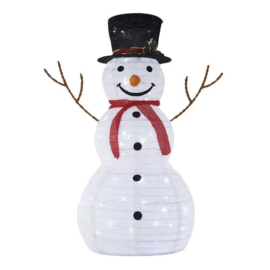 LED Venkovní vánoční dekorace 80xLED/2,25W/4,5/230V IP44 90 cm sněhulák