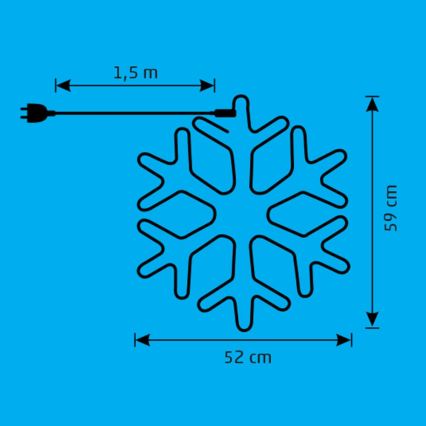 LED Venkovní vánoční dekorace LED/26W/230V IP44