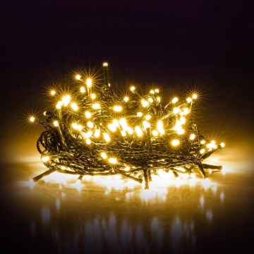LED Venkovní vánoční řetěz 1000xLED 105m teplá bílá IP44