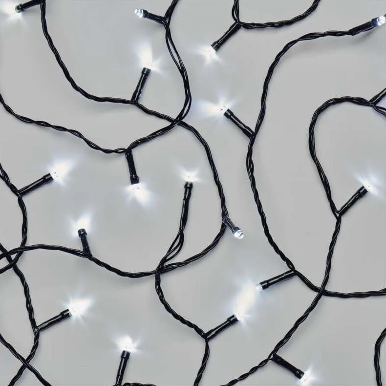 LED Venkovní vánoční řetěz 100xLED/10m IP44 studená bílá