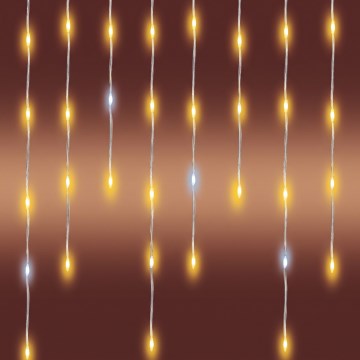 LED Venkovní vánoční řetěz 1200xLED/230V 25x0,56 m IP44 teplá bílá/studená bílá