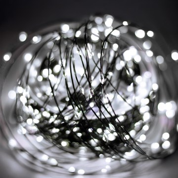 LED Venkovní vánoční řetěz 1500xLED/230V 8 funkcí 153 m IP44 studená bílá + dálkové ovládání