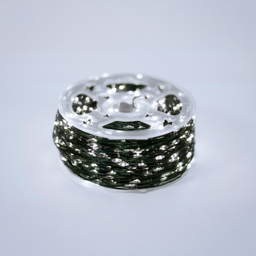 LED Venkovní vánoční řetěz 1500xLED/230V 8 funkcí 153 m IP44 studená bílá + dálkové ovládání