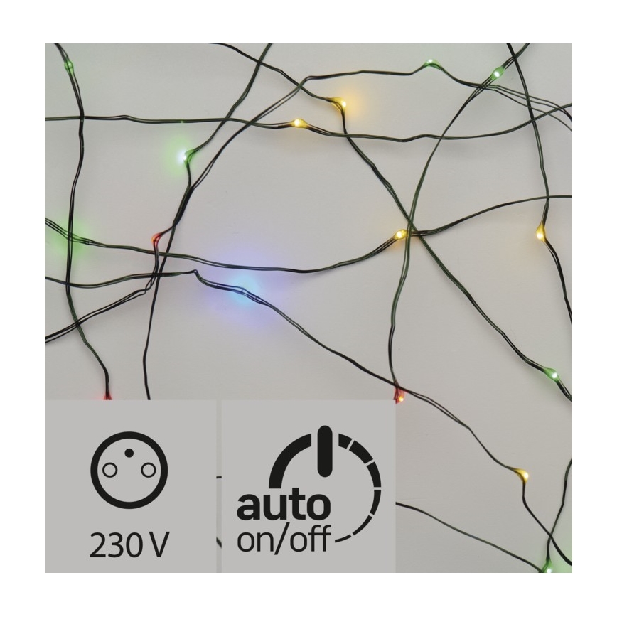 LED Venkovní vánoční řetěz 150xLED 20m IP44 multicolor