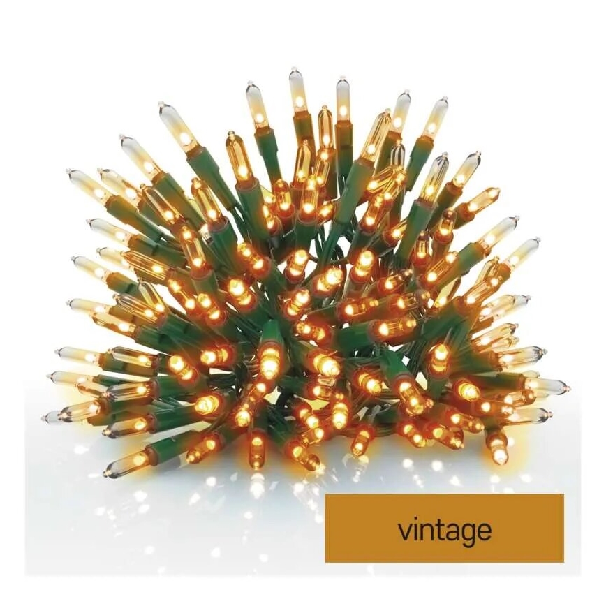 LED Venkovní vánoční řetěz 150xLED/27,35m IP44 vintage