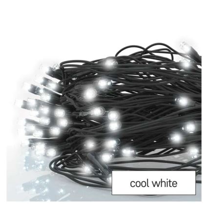 LED Venkovní vánoční řetěz 160xLED/2x1,5m IP44 studená bílá
