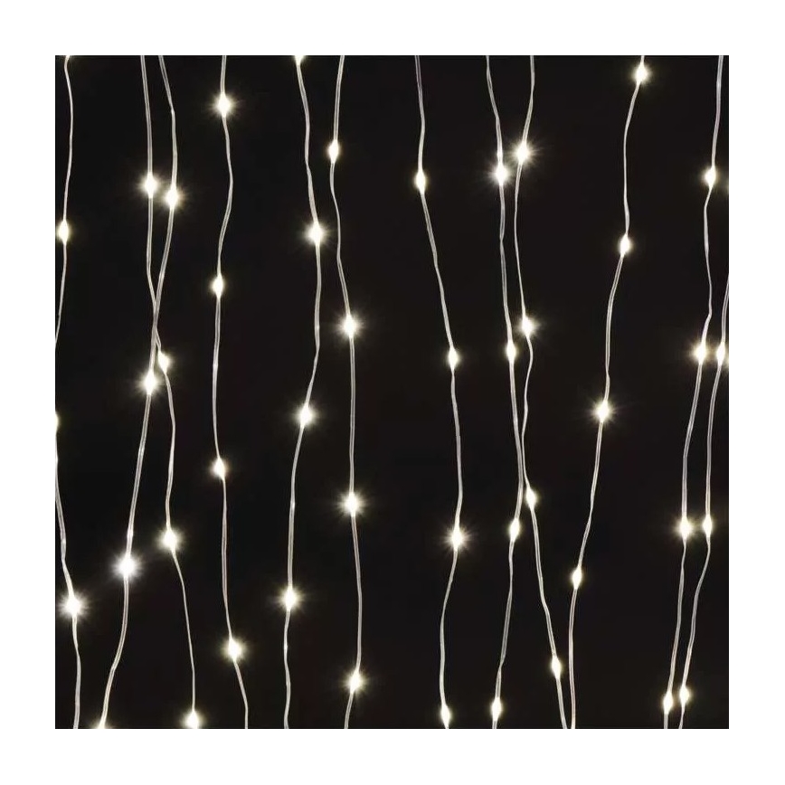 LED Venkovní vánoční řetěz 300xLED/8 funkcí 7,9 m IP44 teplá bílá
