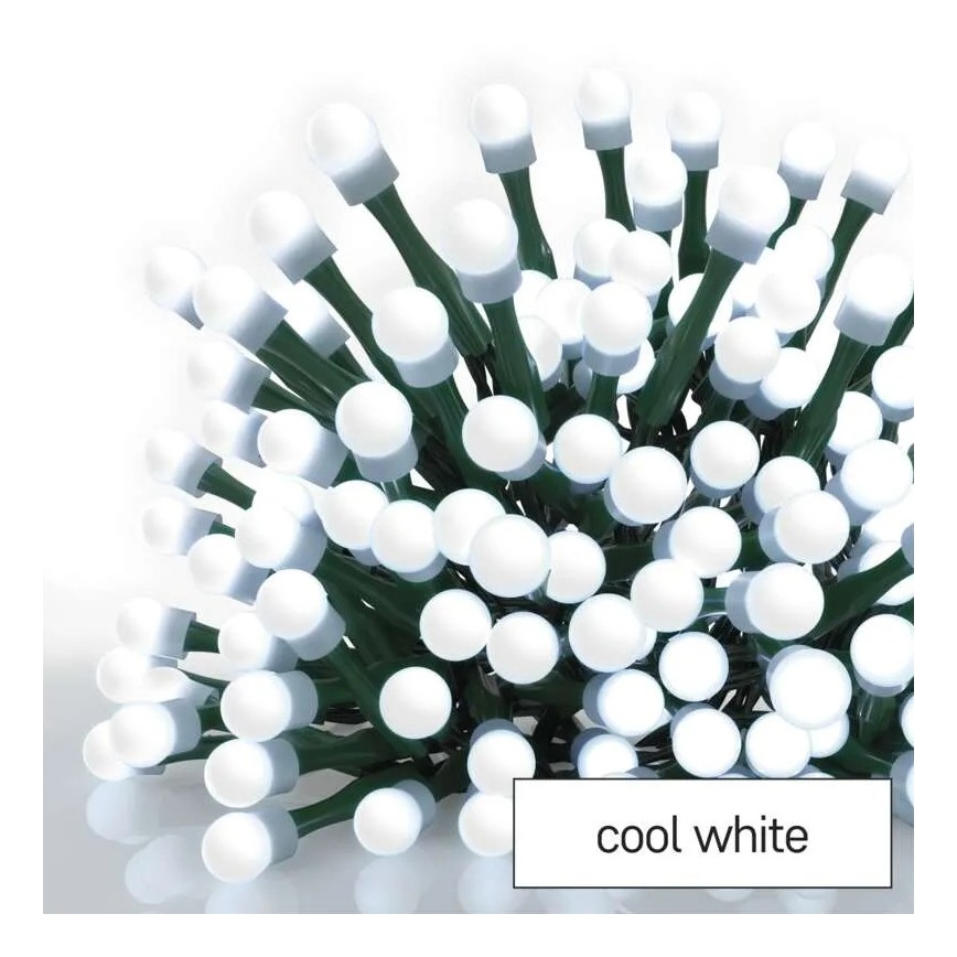 LED Venkovní vánoční řetěz 480xLED/8 funkcí 53m studená bílá IP44
