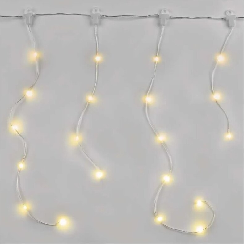 LED Venkovní vánoční řetěz 54xLED/8 funkcí 6,7x0,7m IP44 teplá bílá