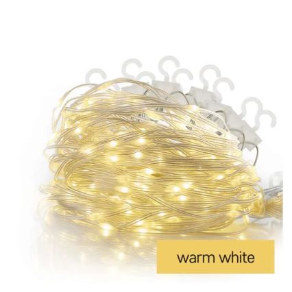 LED Venkovní vánoční řetěz 54xLED/8 funkcí 6,7x0,7m IP44 teplá bílá