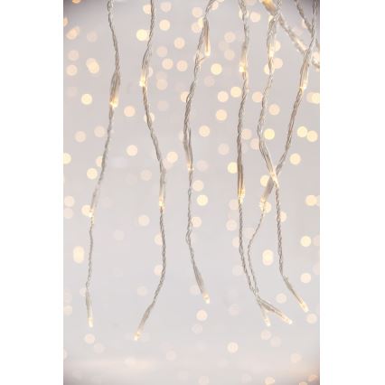 LED Venkovní vánoční závěs CURTAIN 360xLED/3,6W/230V 2x2 m IP44 teplá bílá