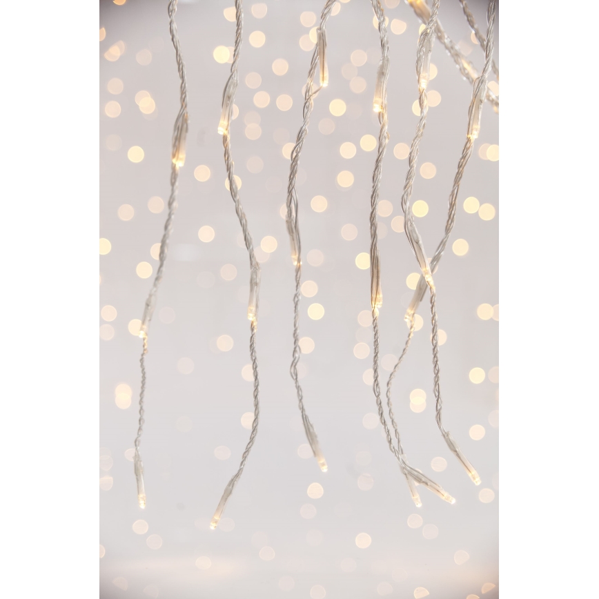LED Venkovní vánoční závěs CURTAIN 360xLED/3,6W/230V 2x2 m IP44 teplá bílá