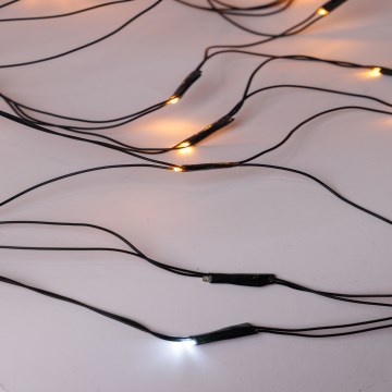 LED Venkovní vánoční závěs NET 240xLED/7,2W/230V 1,5x2 m IP44 teplá bílá