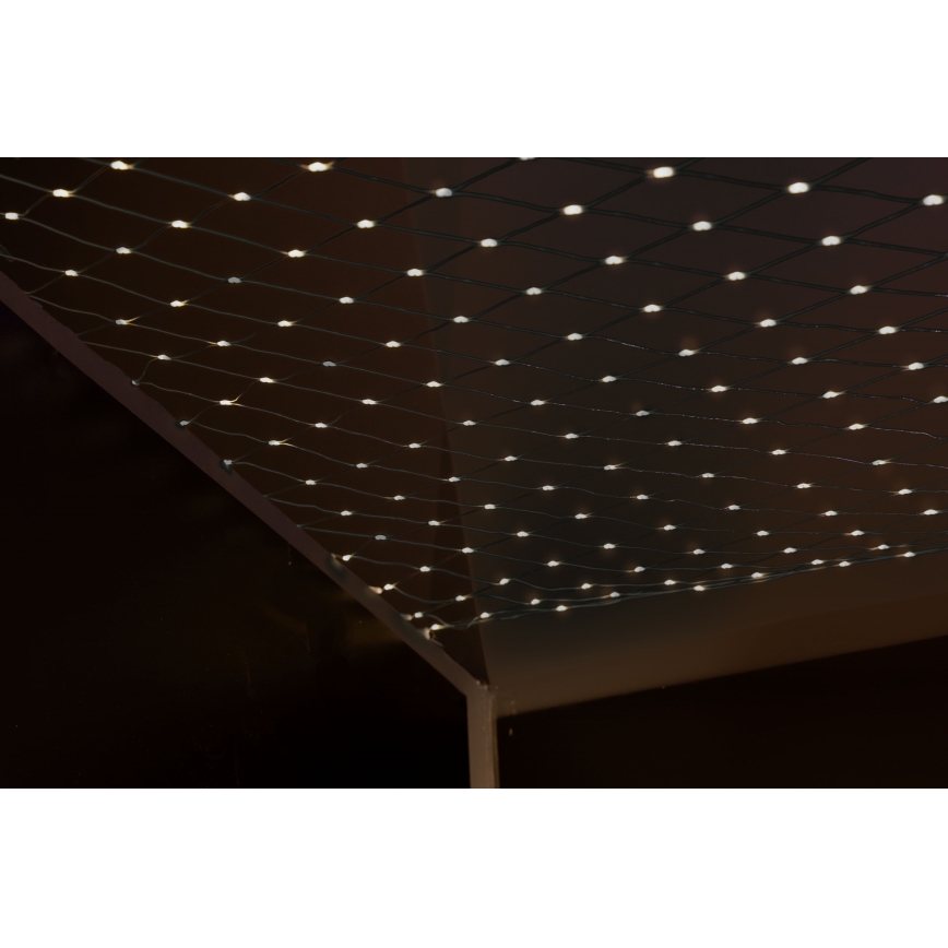 LED Venkovní vánoční závěs NET 240xLED/7,2W/230V 1,5x2 m IP44 teplá bílá
