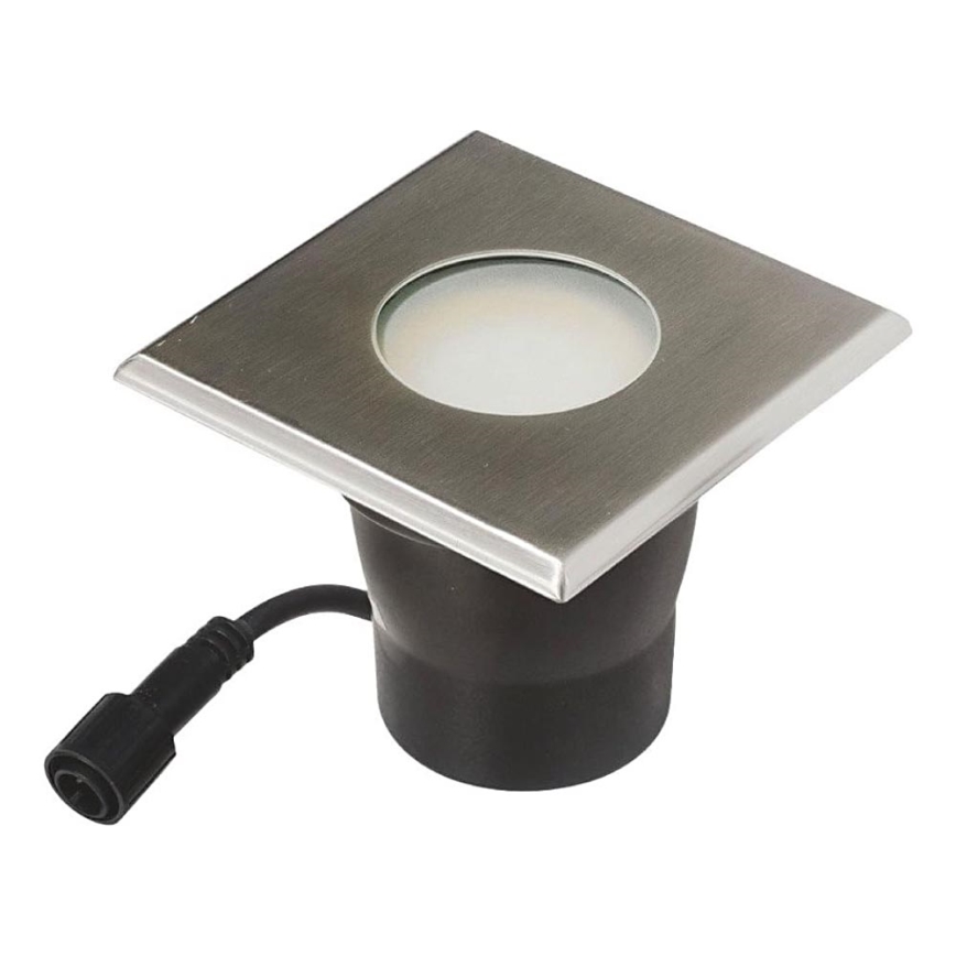 LED Venkovní zápustné svítidlo EASY CONNECT 1xGU10/4W/230V 3000K IP65 hranatý
