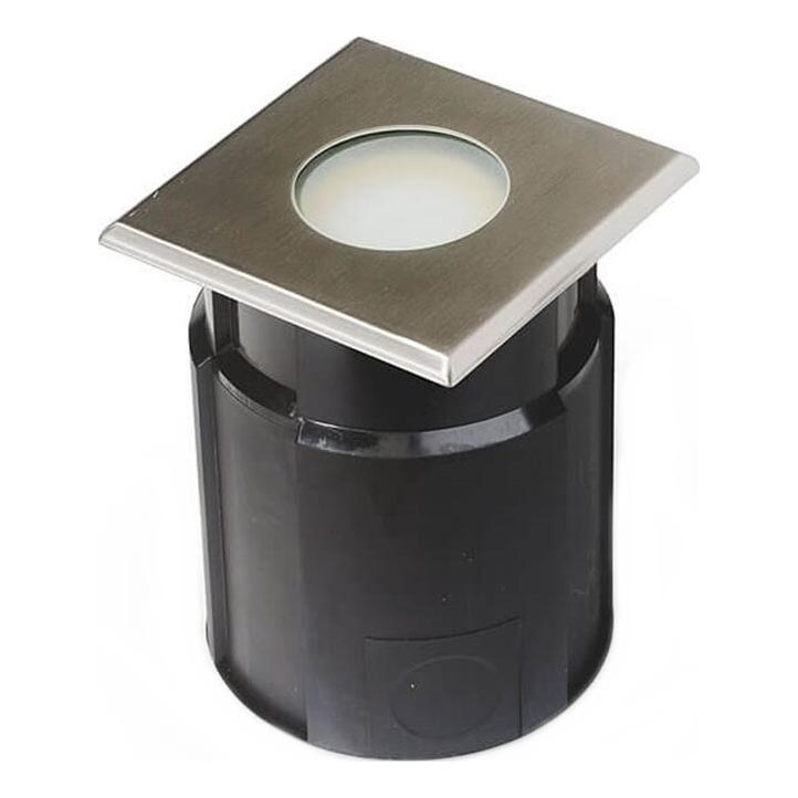 LED Venkovní zápustné svítidlo EASY CONNECT 1xGU10/4W/230V 3000K IP65 hranatý