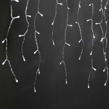 LED Venkovní  závěs 180xLED/7 funkcí 10,9m IP44 studená bílá