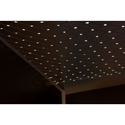 LED Venkovní  závěs NET 240xLED/7,2W/230V 1,5x2 m IP44 teplá bílá