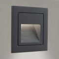 LED Vestavné svítidlo LORO LED/2W/230V IP65 antracit